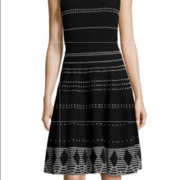 kate spade Dresses & Skirts - KATE SPADE Sz M Flare Ribbed  Knit Sleeveless A-Line Slight Flare Dress